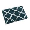 AEROHAVEN Glorious Super Soft Microfiber Abstract Moroccan Designer Anti Slip Bathmat (Teal, 50 cm x 80 cm) view 2