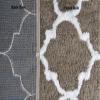 AEROHAVEN Glorious Super Soft Microfiber Abstract Moroccan Designer Anti Slip Bathmat (Taupe, 50 cm x 80 cm) view 3
