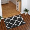 AEROHAVEN Glorious Super Soft Microfiber Abstract Moroccan Designer Anti Slip Bathmat (Grey, 50 cm x 80 cm) view 1