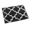 AEROHAVEN Glorious Super Soft Microfiber Abstract Moroccan Designer Anti Slip Bathmat (Grey, 50 cm x 80 cm) view 2