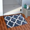 AEROHAVEN Glorious Super Soft Microfiber Abstract Moroccan Designer Anti Slip Bathmat (Blue, 50 cm x 80 cm) view 1