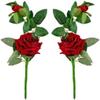 Hyperboles Artificial Rose Flower Stick (Red) view 1