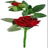 Hyperboles Artificial Rose Flower Stick (Red) view 2