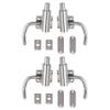 Atlantic Heavy Cam Bolt | Automatic Tower Bolt, Door Latch for Home and Offices Doors and Windows, Tower Bolt for Main Door and Bathroom, Easy to Fit (Fully Brass, S.S. Finish, Pack of 4 Piece) view 1