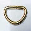 Tia Gold Tone Small D-Ring for Purse Making, Hanging & Decorative Accessories-25Pcs (18mm) view 2