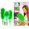 Nirvik Go Dust Electric Feather Spin Home Duster| Green. Electronic Motorized Cleaning Brush Set view 1