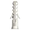 LOVELY Nylon Sleeve/Wall Plug (8X50 mm, White, 100 Pieces) view 1