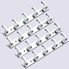 iSTAR Stainless Steel 5 Pin Bathroom Cloth Hooks Hanger Door Wall Bedroom Bathroom Robe Hooks Rail for Hanging Keys, Clothes, Towel Steel Hook (Pack of 4, Silver) view 1
