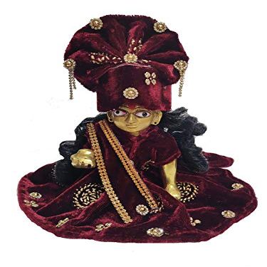 Laddu Gopal Dress with Pagdi and Patka (Size 5)