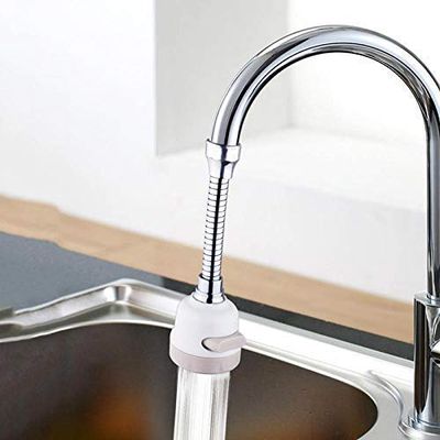 Dhruheer Adjustable 360 Degree Rotating Water-Saving Sprinkler With Extender - Faucet Aerator - Head Nozzle Splash-Proof Filter Extender Sprayer For Kitchen, Bathroom, Washroom