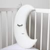 The Purple Tree Velvet Cute Silver Moon and Star Crib Cushion Set for Babies - (Silver, 16x16 inch) Pack of 2 view 4