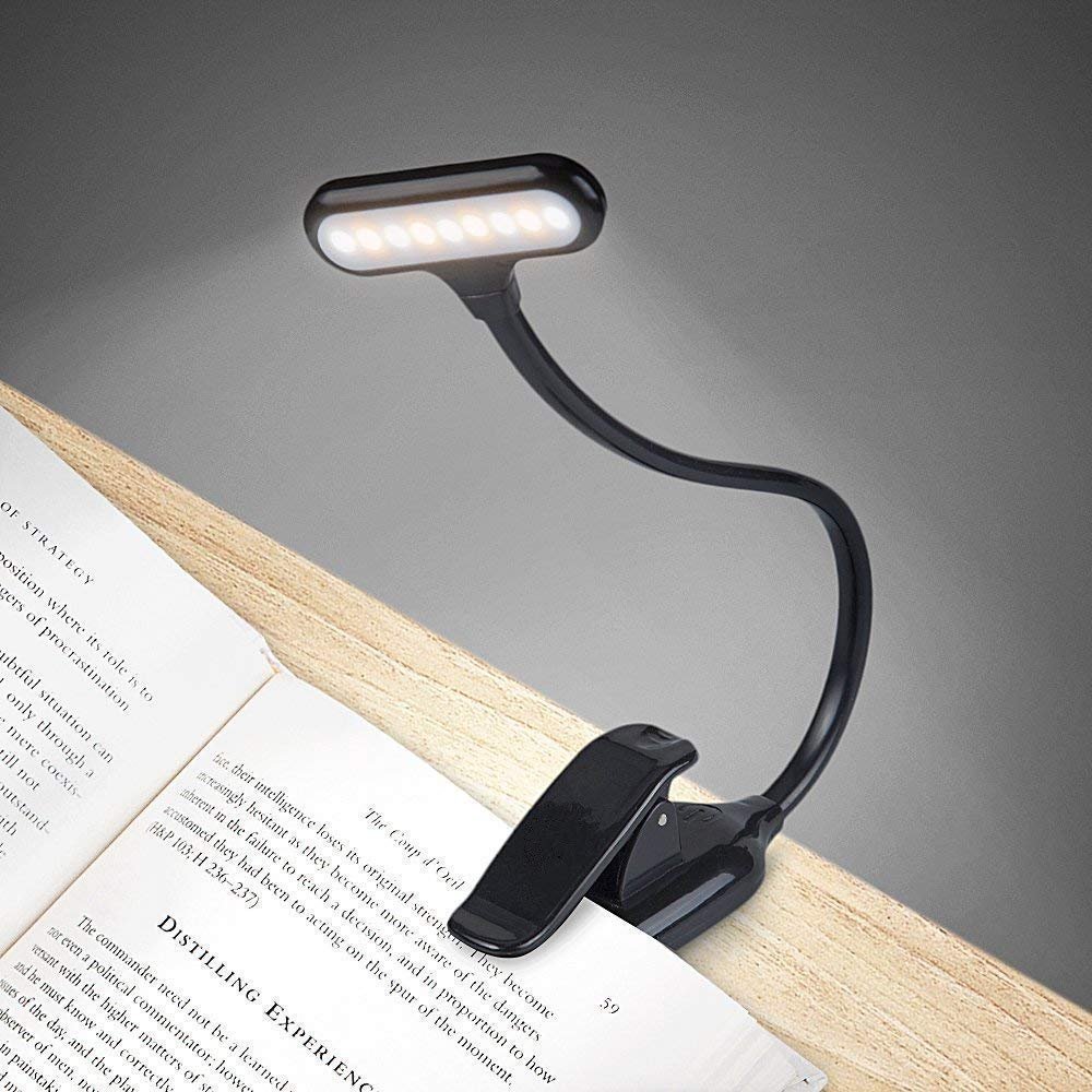 ORIGINAL MART Plastic Reading Lamp, Black, Pack of 1