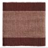GLEAM Dining Table Mats 6 Piece Machine Washable (Coffee & White) 13 x 19 inch view 2