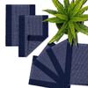 GLEAM Dining Table Mats 6 Piece Machine Washable (Blue & White) 13 x 19 Inch view 3
