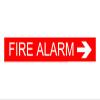FIRE Alarm Right ARROWsign Board Water Proof singnature Board (Waterproof Sticker) view 1