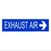 Exhaust AIR Right ARROWsign Board Water Proof singnature Board (Waterproof Sticker) view 1