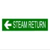Right Arrow STEAM RETURNsign Board Water Proof singnature Board (Waterproof Sticker) view 1