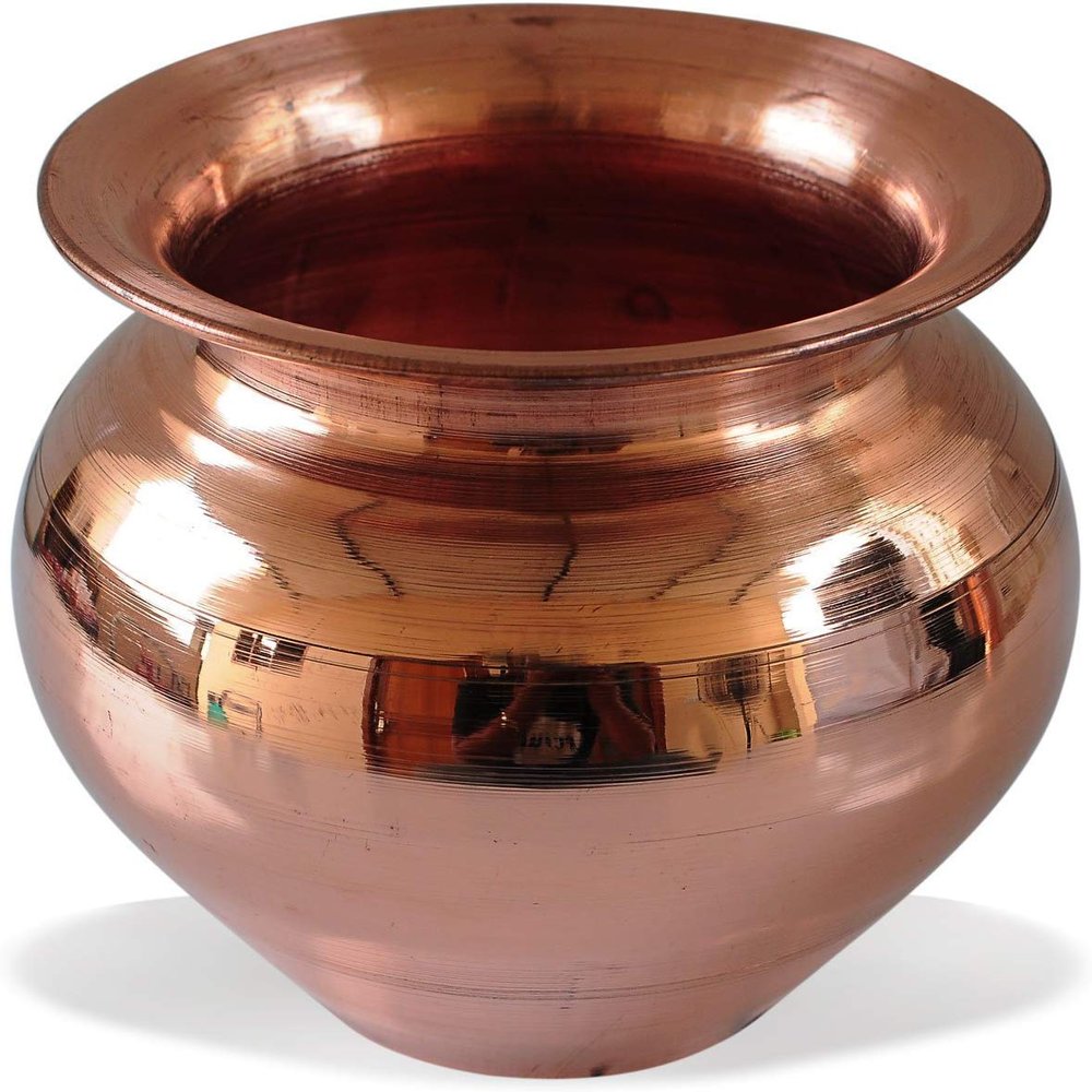 Shri Hari Art Villa Generic Copper Lota/Kalash/Pitcher/Drink Ware Utensils, Ayurvedic Treatment Healing