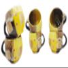 Ja LAGHIMA Jadon Ceramic Tea and Coffee Mugs - Set of 6 Printed Multicolour view 4