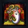 SAF UV Coated Ganesha Multi Effect Religious Painting (30 cm X 30 cm) SANF21002 view 1
