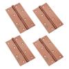 Atlantic Window Door Hinges 4 Inch x 14 Gauge/2 MM Thickness, Premium Stainless Steel Welded Head, Rose Gold Finish, Pack of 4 Pcs view 1