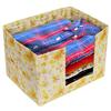 Amazon Brand - Solimo Fabric Saree Stacker cum Multipurpose Wardrobe Organiser, Ivory and Red view 4