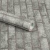KREEPO Light Grey Bricks Self Adhesive Wallpaper (Multicolor 24''x75'' Inch) view 2