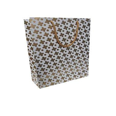 Arrow Paper Products Bags for Gifting, Weddings, Birthday, Holiday Presents with Star Design (Pack of 40, 28 x20x7.6 cm)