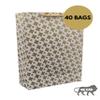 Arrow Paper Products Bags for Gifting, Weddings, Birthday, Holiday Presents with Star Design (Pack of 40, 28 x20x7.6 cm) view 3