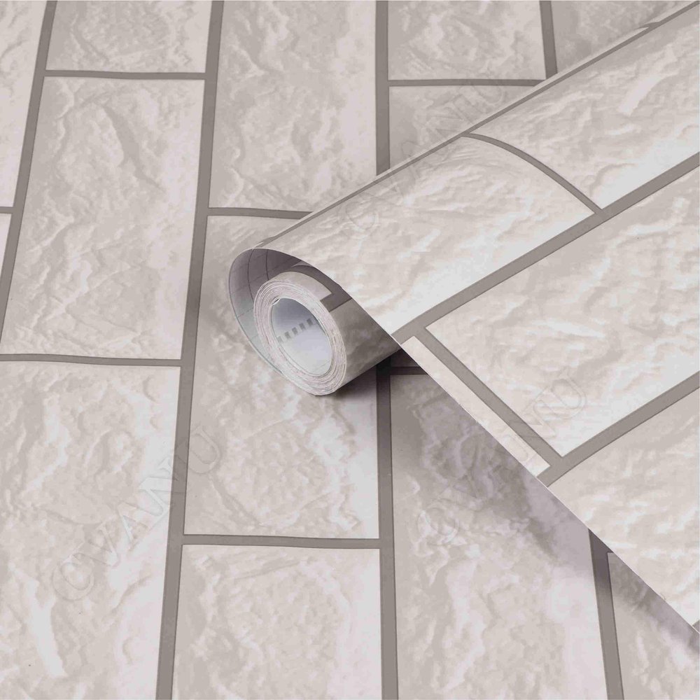 KREEPO Vinyl Self Adhesive Bricks Wallpaper, 12 x 150 Inch