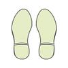 Mr. Safe - Glow in The Dark Footprints (Photoluminescent) Sticker 7 Inch X 3 Inch - 1 Pair view 3