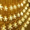fizzytech Plastic Decorative Snowflake15 Led String Led Lights for Diwali Christmas Wedding, Lights of Home Decoration (Warm White, 3 Meters) view 1