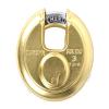 Europa P370BM Disc Pad Lock | High Precision 11-Pin Dimple Key Technology | Brass Finish | Hardened Anti-Cut Shackle | Rustproof Stainless Steel Body | Heavy-Duty Security Lock | Pack of 1 view 1