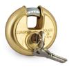 Europa P370BI Brass Disc Padlock | Hardened Thicker Shackle with 270 Overlap, Rustproof Stainless Steel Body | Ideal for Homes, Offices, Lockers & Outdoor Security view 1