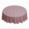 Oasis Home Collection Cotton YD Jacquard Round Table Cloth - Red Fret - 6 Seater (Pack of 1) view 1