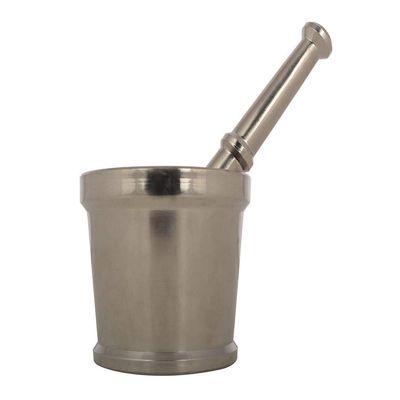 Kanpra Stainless Steel Khal Batta/Mortar & Pastel/Imam Dasta For Kitchen, Dry Fruit, Spice, Ginger Crusher