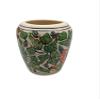 India Meets India Handmade Ceramic Toothbrush Holder/Toothpaste Holder Stand/Bathroom Accessories Set, Best for Gifting, Made by Awarded Indian Artisan (Green) view 3
