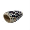 India Meets India Handmade Ceramic Toothbrush Holder/Toothpaste Holder Stand/Bathroom Accessories Set, Best for Gifting, Made by Awarded Indian Artisan (Blue) view 3