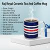 RAJ ROYAL GSS Glossy Ceramic Stylish Coffee Mugs Tea Cup Printed Multicolor Lining Design Microwave Safe Cup Best Gift for Kids Girls Boys Friends Anniversary Birthday (Set of 6, Capacity - 300 ml) view 3
