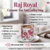 RAJ ROYAL Ceramic Stylish Coffee Mugs Tea Cup | Flower Printed Design Microwave Safe Cup with Handle | Ideal for Gift for Kids Girls Boys Friends Anniversary Birthday (Set of 6, Capacity - 300 ml) view 4
