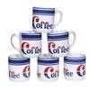 RAJ ROYAL Ceramic Stylish Coffee Tea Cup for Kids Girls Boys Coffee Printed Microwave Safe Mug Best Gift for Friends Anniversary Birthday (Set of 6, 300 ml) view 1