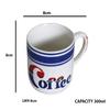 RAJ ROYAL Ceramic Stylish Coffee Tea Cup for Kids Girls Boys Coffee Printed Microwave Safe Mug Best Gift for Friends Anniversary Birthday (Set of 6, 300 ml) view 4