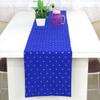 Riara Art Silk Banarsi Brocade Traditional Table Runner for Dining Table 4 & 6 Seater Table Cloth Rectangle Coffee Table Cloth 72x12 Inches (183 x 31 cm) (Royal Blue) view 1