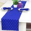 Riara Art Silk Banarsi Brocade Traditional Table Runner for Dining Table 4 & 6 Seater Table Cloth Rectangle Coffee Table Cloth 72x12 Inches (183 x 31 cm) (Royal Blue) view 4