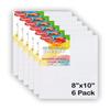 Chrome Cotton Canvas Board for Painting, 8x10 Inches (Pack of 6) view 1
