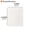 Chrome Cotton Canvas Board for Painting, 8x10 Inches (Pack of 6) view 3