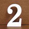 Aprodz White Wooden Numbers Wood Letter Standing Table Number Craft Ornaments DIY Wedding Party Dcor (2) view 1