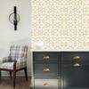 Tamatina Wallpapers | Laminated DIY Wallpaper |Self Adhesive|Modern|Flower| Golden |Square| Living Room, Kitchen Shelf Liner Wallpaper Interior|.SC view 1