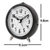 OREVA Plastic Alarm Table Digital Clock with Led and 4 Step Buzzer Sound (Black Body White Led, 9.1 Cm X 5.6 Cm X 9.8 Cm, Aa3527) view 2