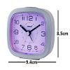 OREVA Aa3507 Plastic Led Alarm Table Analogue Clock with 4 Step Buzzer Sound (Blue, 9.4 Cm X 3.9 Cm X 8.5 Cm) view 2